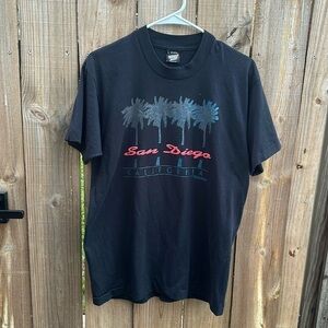 Vintage San Diego California Destination T-Shirt Size Large Single Stitch